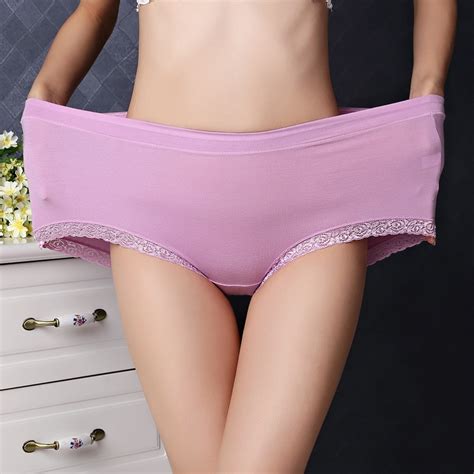 3pcs Lot Hot Sale Underwear Brand Women Big Size Panties Candy Color