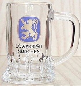 loewenbraeu mini mug shot glass  cl  oz  ebay