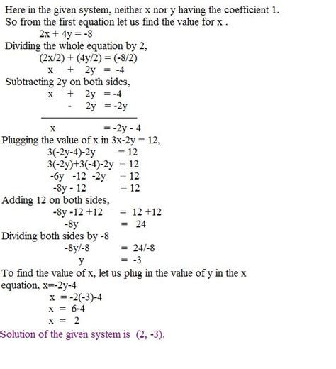 solving  substitution method page