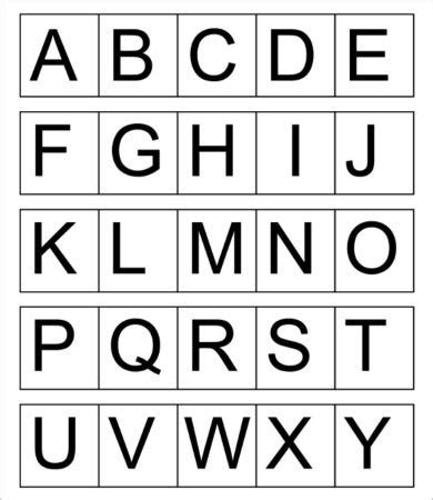 alphabet letters printable printablee