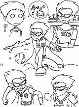 Teen Titans Drawing Coloring Robin Go Style Wecoloringpage Pages sketch template