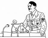 Adolf Hitler sketch template