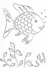 Fish Rainbow Coloring Swimming Pages Printable Categories sketch template