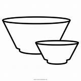 Bowls Tigelas Sopa sketch template