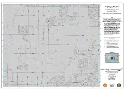 arizona geology  fissure maps  luke petes corner areas