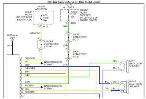 kia sorento stereo wiring diagram