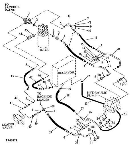 qa john deere  backhoe hydraulic filter housing location diagrams schematics