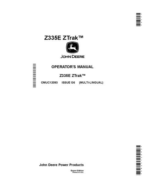 john deere ze ztrak parts catalog manual   service manual repair manual