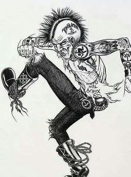 Punks Not Dead Punk Art Punk Poster Sketches