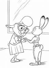 Zootopia Coloring Pages Kids Judy Hopps Assistant Mayor Bellwether Lt Beautiful Printable sketch template
