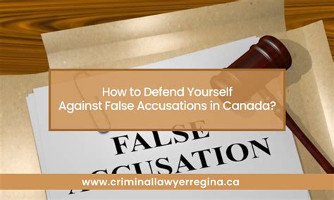 defend   false accusations  canada