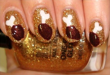 snazzy nail ideas  thanksgiving