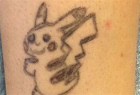 best tattoo cover up pikachu gone wrong turns into a masterpiece
