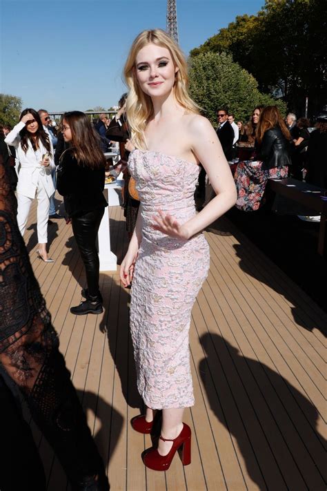 Elle Fanning L Oreal Fashion Show After Party In Paris 09 30 2018