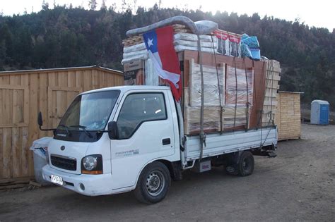 truck carrying goods