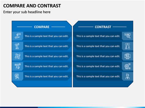 compare  contrast powerpoint template
