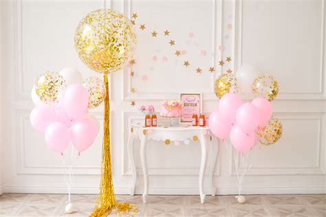 glitzy balloon decoration package  lets party