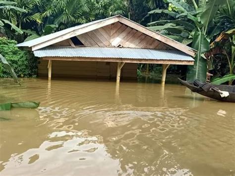 banjir rendam  kecamatan mentawai  kk terdampak tagar