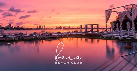 baia beach club  mondrian south beach