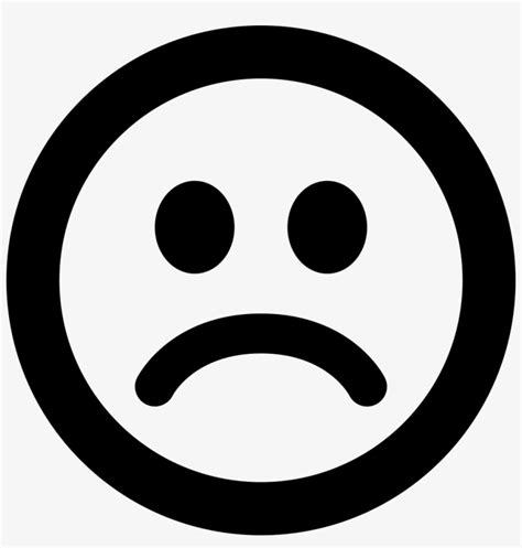 emoji sad sad smiley black  white  transparent png