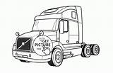 Volvo Semi Para Colorear Coloring Truck Pages Camiones Kids Trucks Wuppsy Dibujos Trailers Transportation Monster Páginas Niños Camion Trailer Colouring sketch template