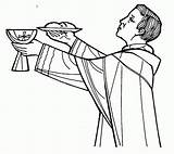 Eucharist Celebration sketch template