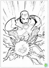 Coloring Dinokids Iron Man Ironman Printable Close sketch template