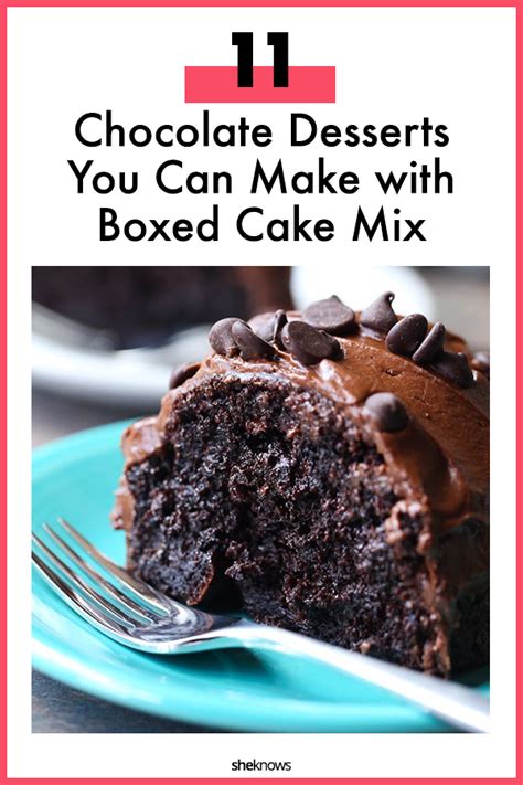 11 romantic chocolate desserts you can make with boxed cake mix sheknows