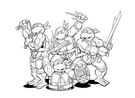 craftoholic teenage mutant ninja turtles coloring pages