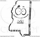 Mississippi State Coloring Clipart Cartoon Outlined Character Happy Vector Cory Thoman Mad Pages Printable 2021 Royalty Getcolorings Collc0121 Clipartof sketch template
