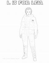 Leia Hoth Crying Dxf sketch template