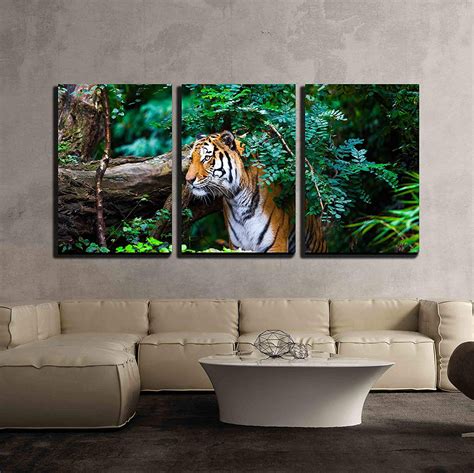 wall  piece canvas wall art tiger modern home decor stretched  framed ready  hang