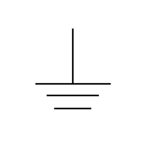ground schematic symbol  white background wisc  oer