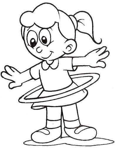 hula hoop printable pages  coloring pages