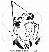 Dunce Hat Clipart Cap Man Retro Royalty Bestvector Illustration Rf Clipground Preview Wild Words Going sketch template