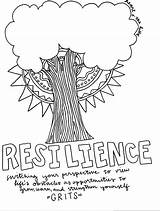Resilience Coloring Sheet Heart Life sketch template