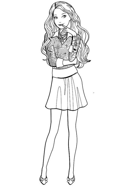 fashion model coloring pages  girls coloring pages