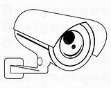 Cctv Camera Drawing Surveillance Security Clipartmag sketch template