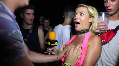 ‘naked news tv reporter jenny scordamaglia parties at spanish festival in her latest outrageous