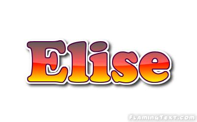 elise logo besplatnyy instrument dlya dizayna imeni ot flaming text