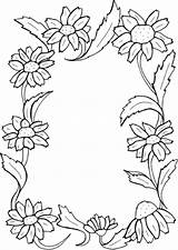 Borders Clip Flowers Line Border Insanescouter Ruler Clipart Hair sketch template