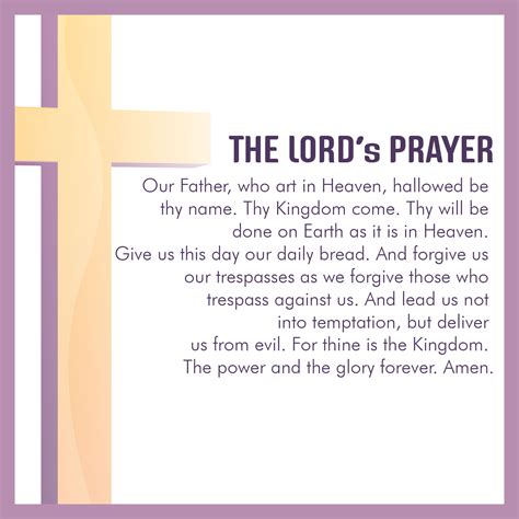 lords prayer printable