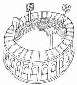Coloring Stadium Class Pages Building Options Cup sketch template
