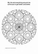 Coloring Mandala Therapy Book Healing Pages Adult Mandalas Kids Colouring Color Item Relaxing Details Meditation sketch template