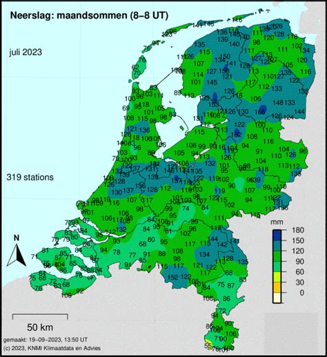 weerkaarten van nederland met neerslag zonuren maximum en minimum temperatuur en wind