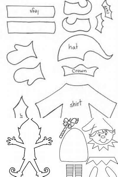 elves pattern  body bing images elf crafts christmas classroom