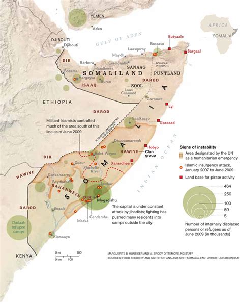 physical map  somalia