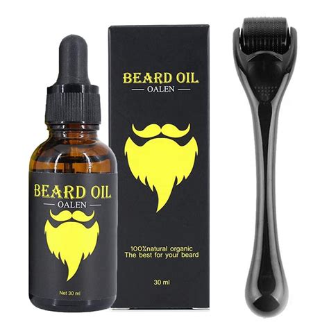 4 pcs set men beard growth kit for beard rapid growth and thickening