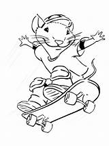 Stuart Little Coloring Pages Skateboard Color Book Kids Posted Coloringpages1001 Library Clipart Colouring Sheets Fun Gif sketch template