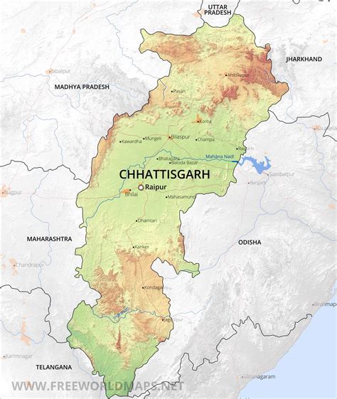 chhattisgarh maps